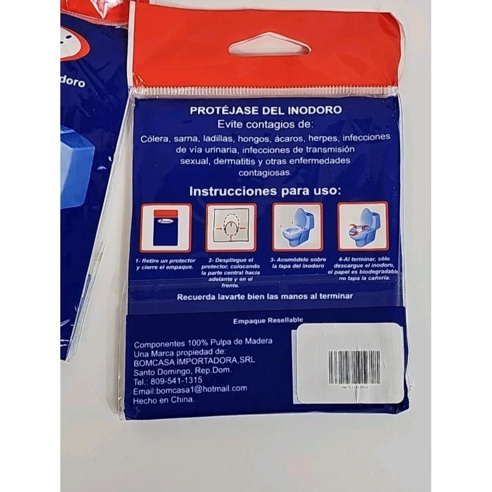 Bomsani Disposable Toilet Seat Covers 4 Packs Portable Travel Bathroom Protector